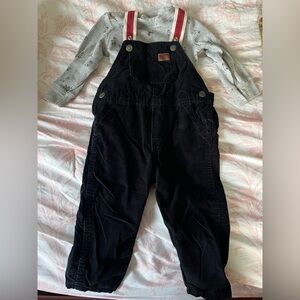 Black Corduroy Christmas outfit